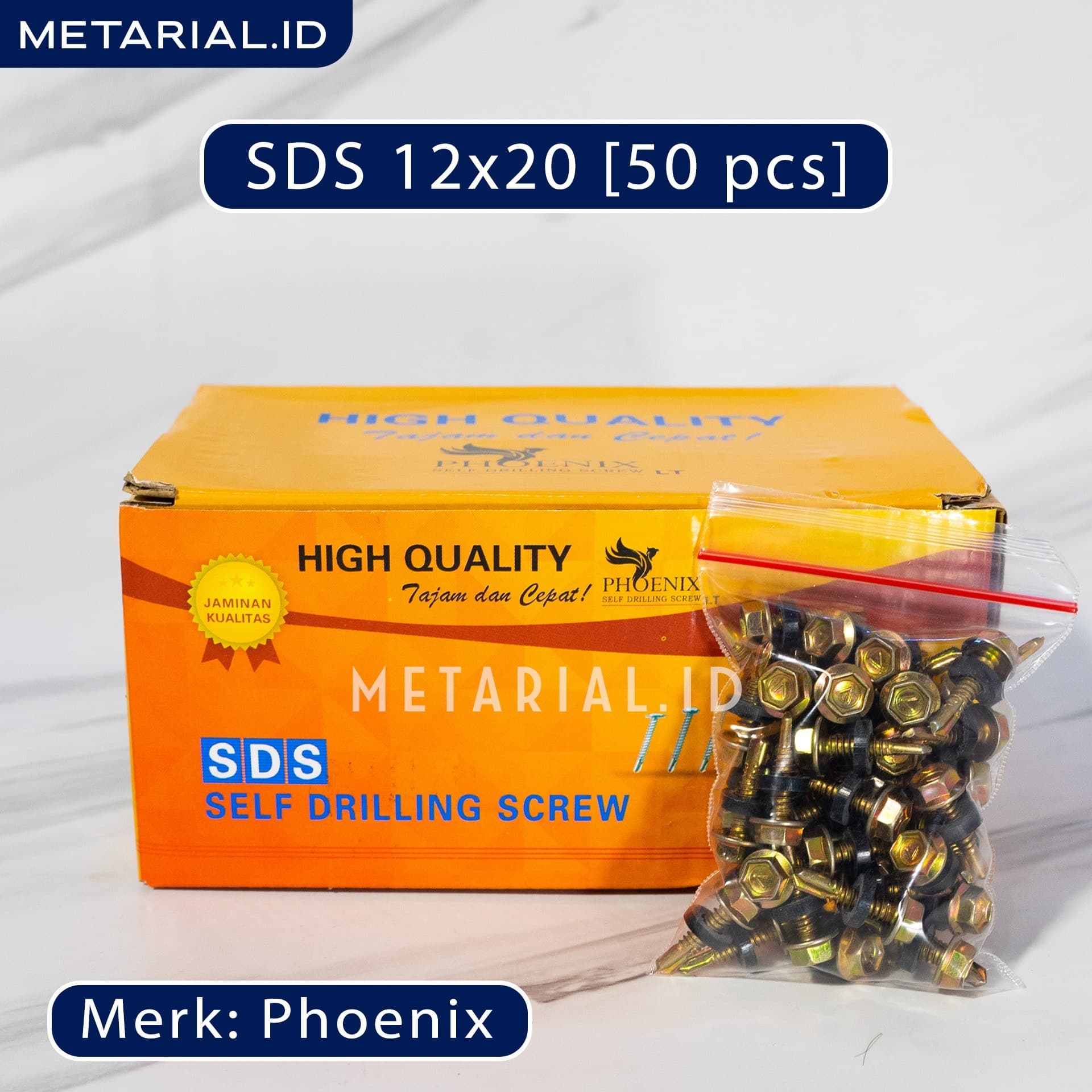 Baut SDS 12x20 Baja Ringan | Roofing | Atap | Seng | Phoenix