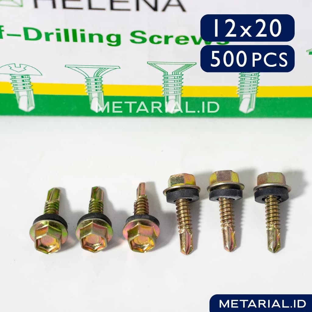 Baut SDS 12x20 Baja Ringan Roofing Sekrup | Atap | Seng | Self Drilling Screw HELENA