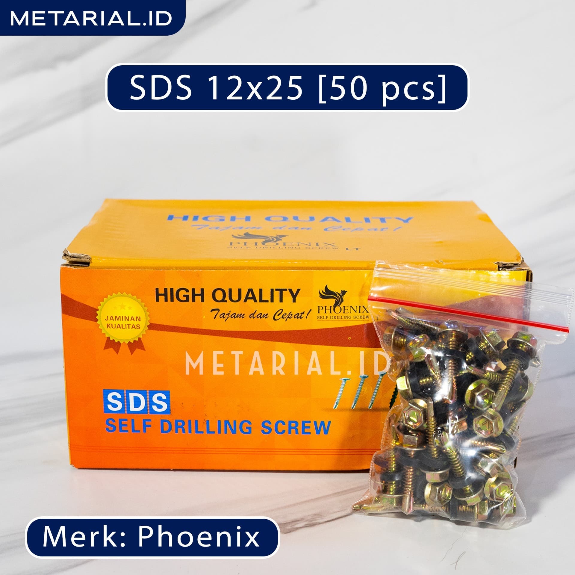 Baut SDS 12x25 Baja Ringan | Roofing | Atap | Seng | Phoenix