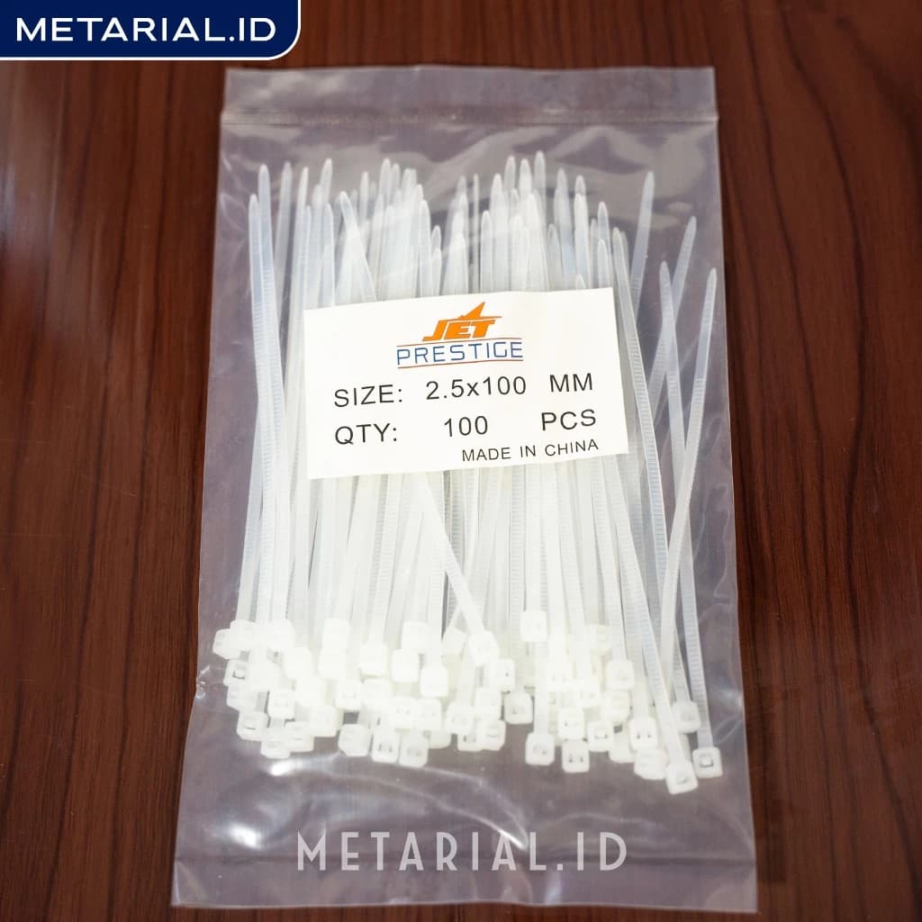Kabel Ties | Cable Tie | 2,5 x 100mm (10cm) Putih