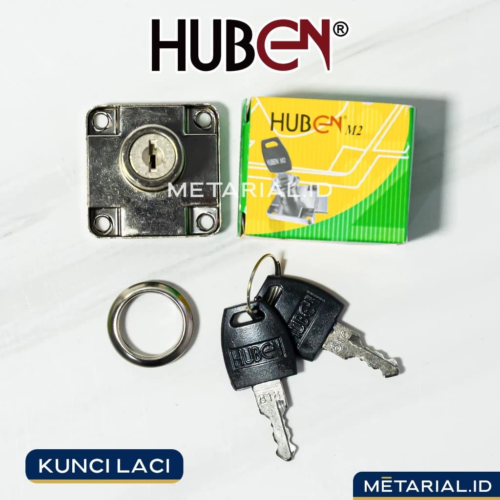Kunci Laci Lemari HUBEN Panjang 2 cm Type HM181-M2 | Meja Kabinet
