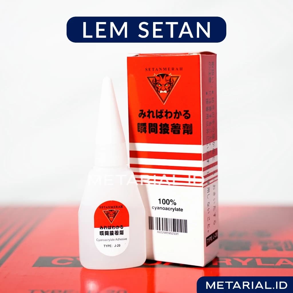 LEM SETAN MERAH ORIGINAL LEM KOREA | SUPER GLUE | Perekat Tetes Cair | Serba Guna