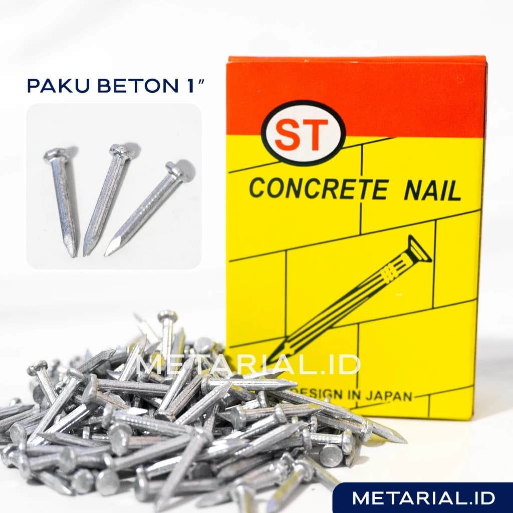 Paku Beton Tembok 1 inch Putih | Concrete Nails ST / AP / YS / BW