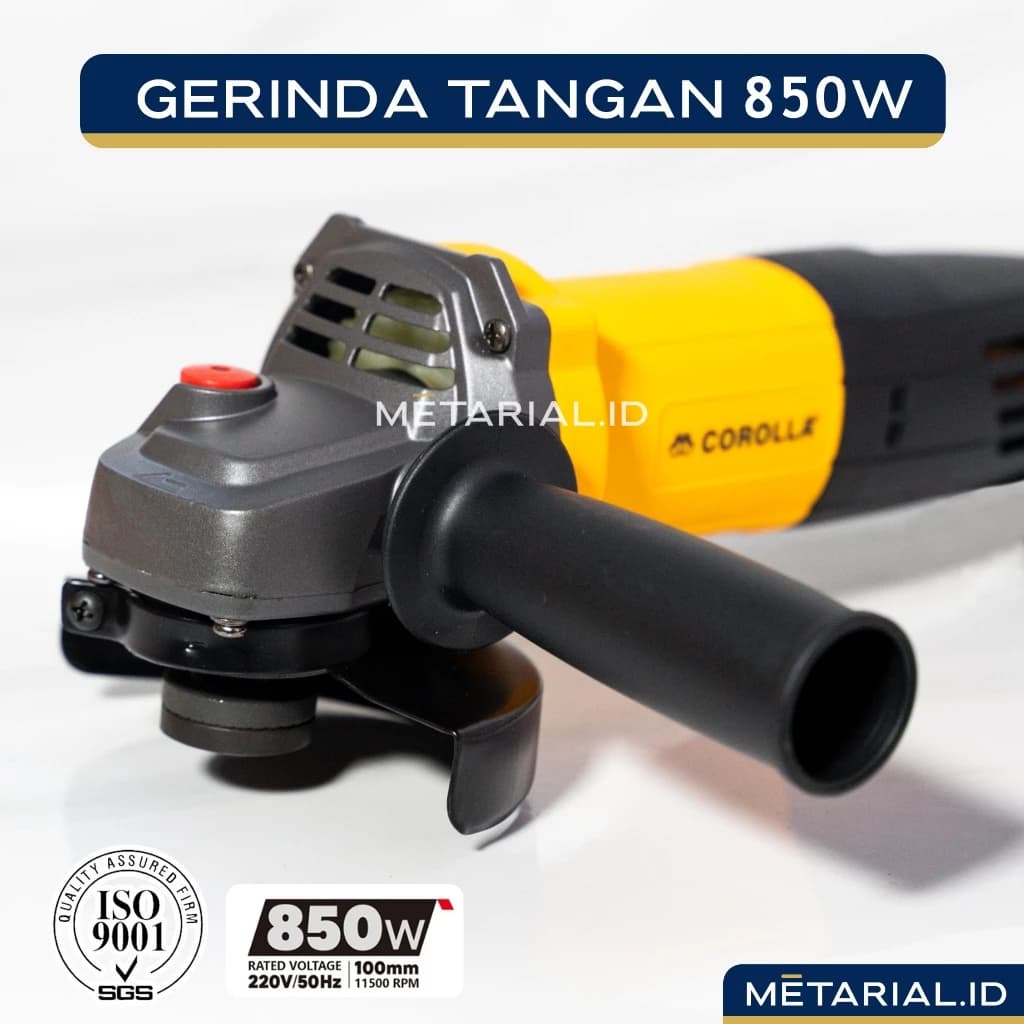 Angle Grinder 850W 4" inch Mesin Gerinda Tangan Berkualitas Grinda Potong Amplas - COROLLA