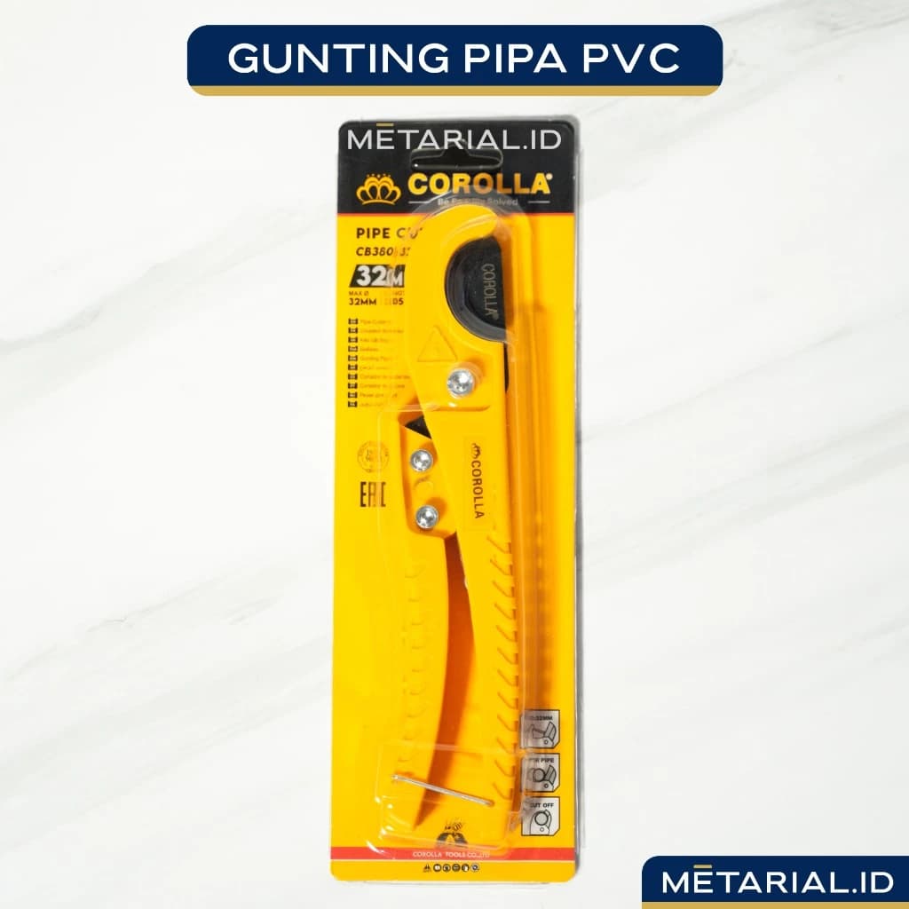 Gunting Pemotong Pipa - Pipe Cutter - Pemotong Pipa PVC - Tang Potong Paralon 32mm COROLLA