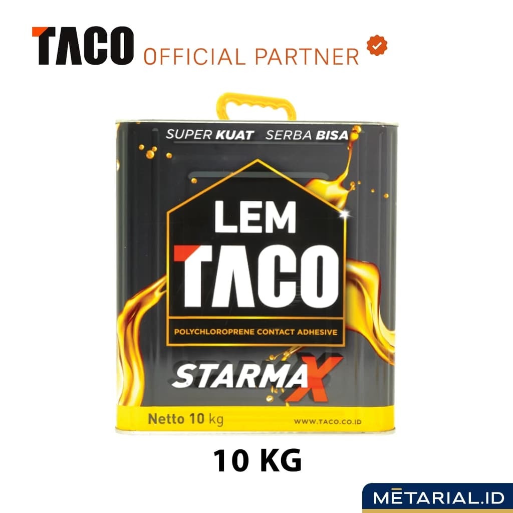 Lem TACO StarMax Serba Guna 10 Kg & 2.5 KG Lem Kuning HPL Karpet Kayu Vinyl | Perabot - PREMIUM